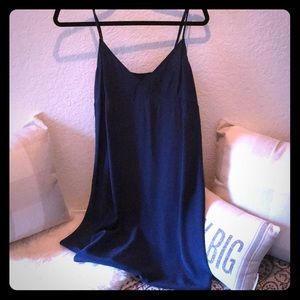 Navy slip dress